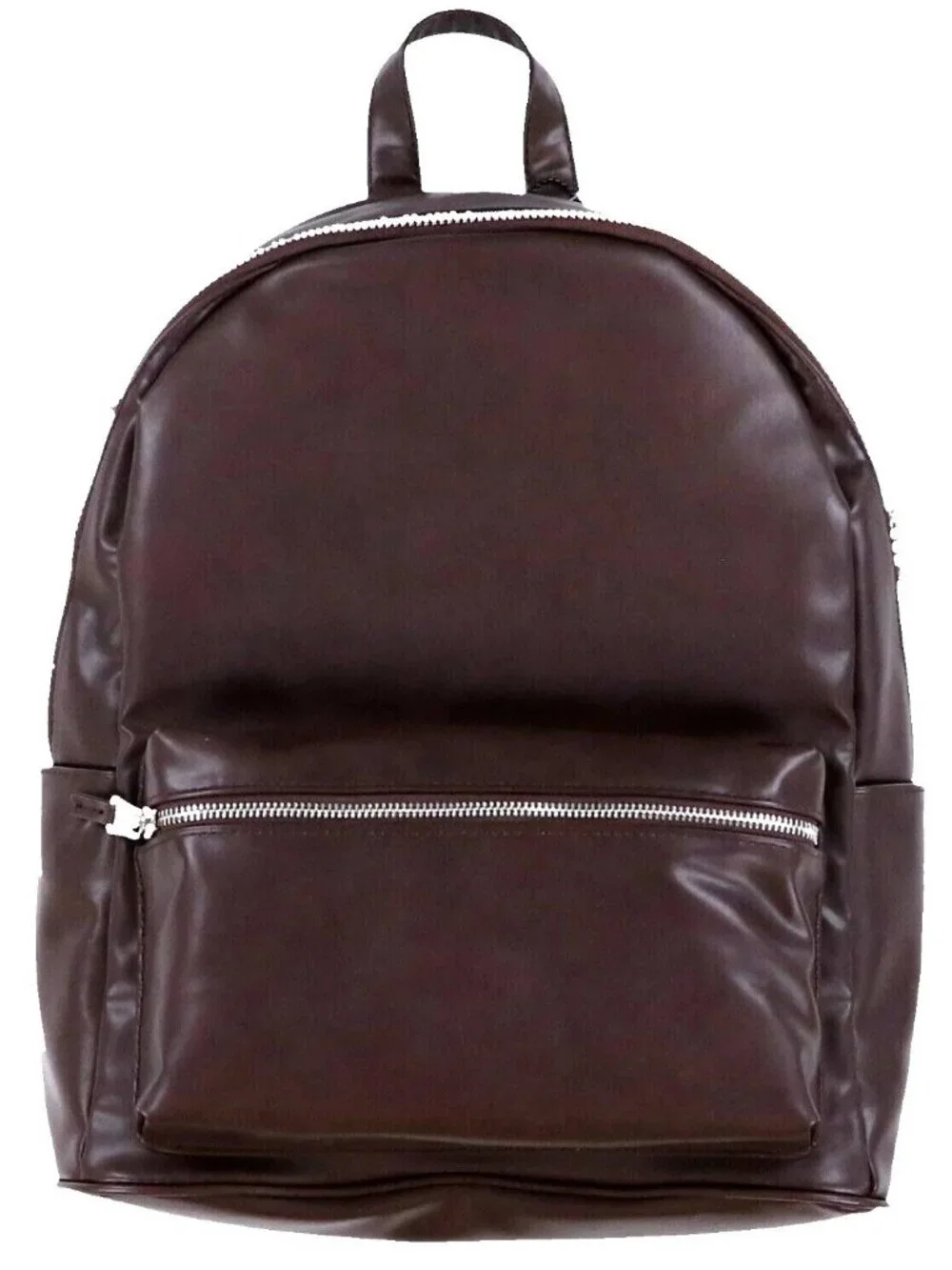 Steve Madden Men's Faux-Leather Dome Backpack, Brown, One Size